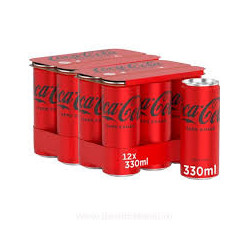 COCA COLA - DOZA 0.33 12/SET ZERO ZAHAR